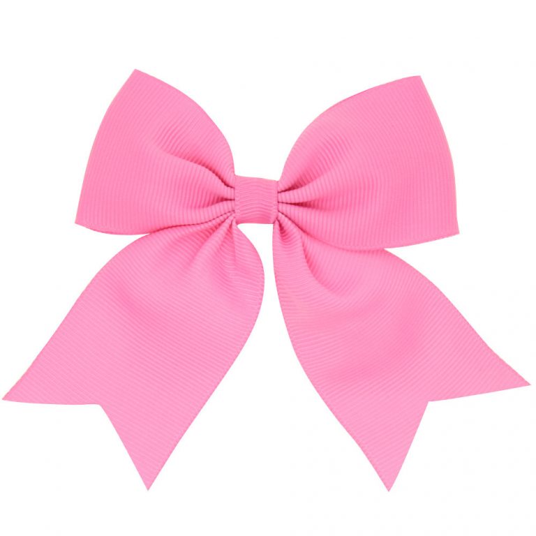 small dovetail bow  girl hairpin  dark pink
