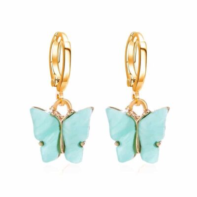 Candy Butterfly studs Green