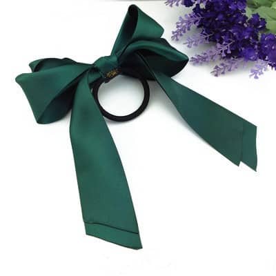 Stain Bow Rubberband Green