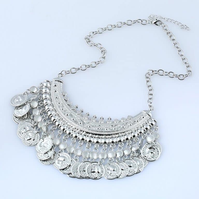 Tassel Necklace Silver