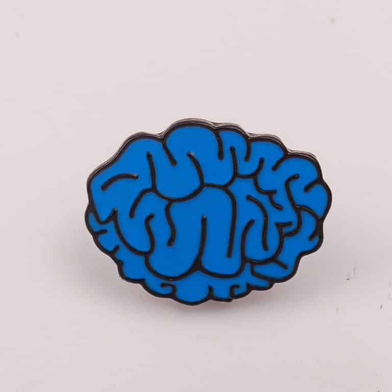 Human Brain Brooch