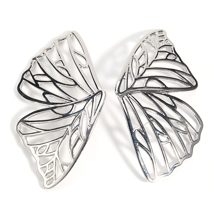 Gucci Crystal Embellished Butterfly Earrings in Silver – Gavriel.us