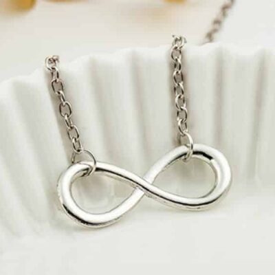 Infinity Pendant Necklace Silver