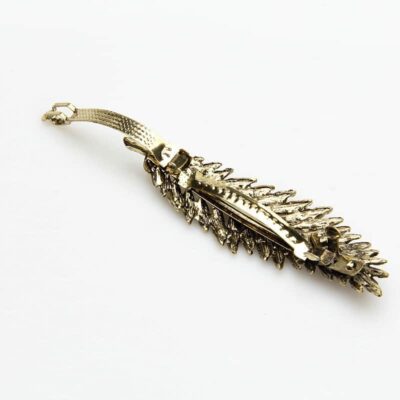 Feather Silver Hairpin