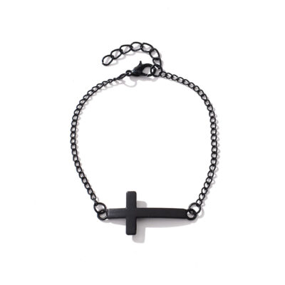 Cross Black Bracelet