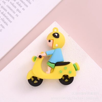 Yellow Scooter Key Rings