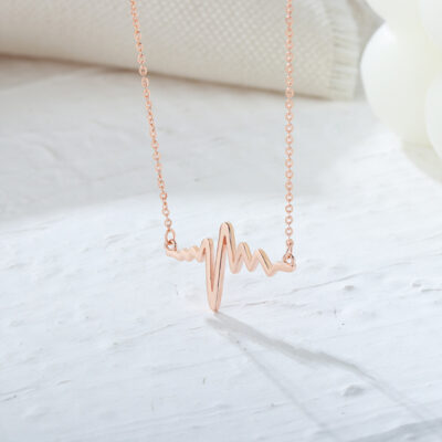 Golden Heartbeat Necklace