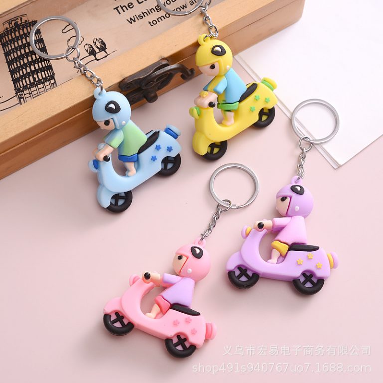Blue Scooter Key Rings
