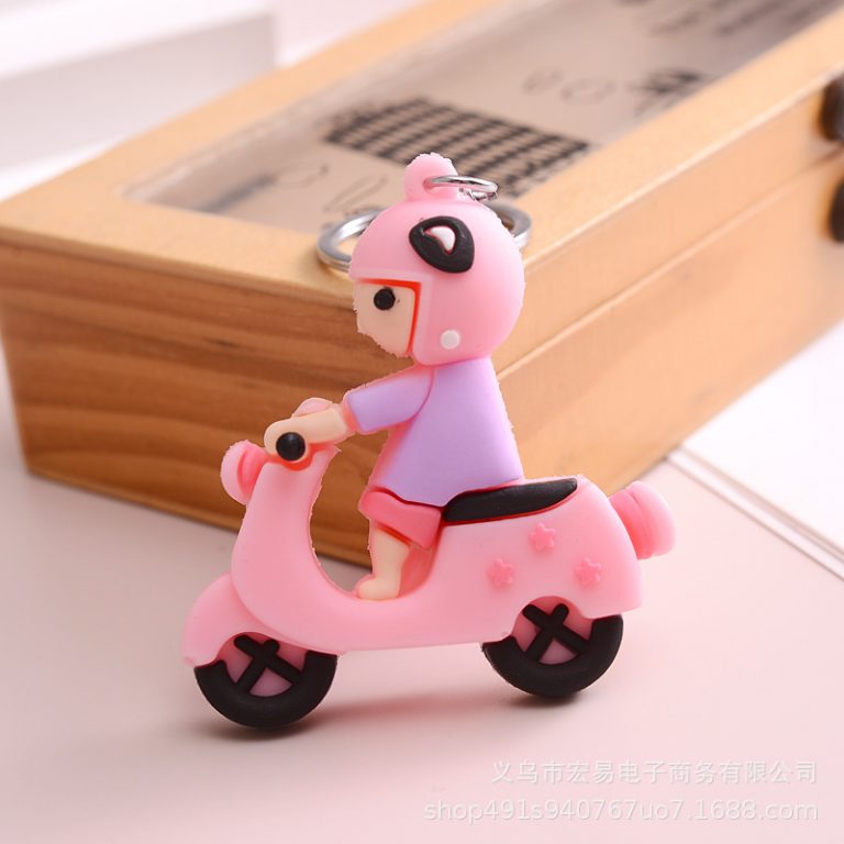 Pink Scooter Key Rings