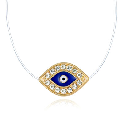 Evil Eye Transparent Necklace