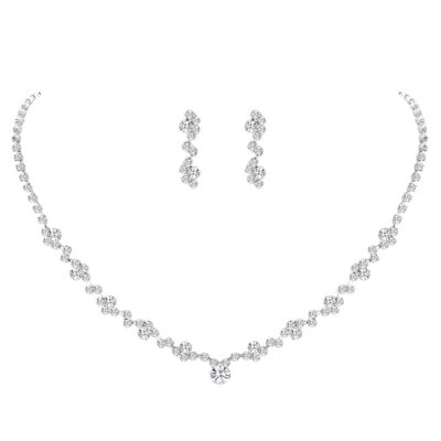 Elegant Flash Diamond Necklace Set