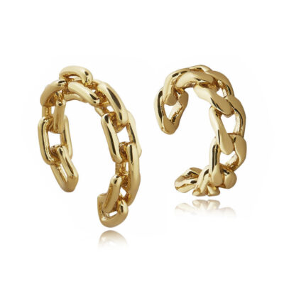 Golden Chain Design Ear Cuffs 1pc