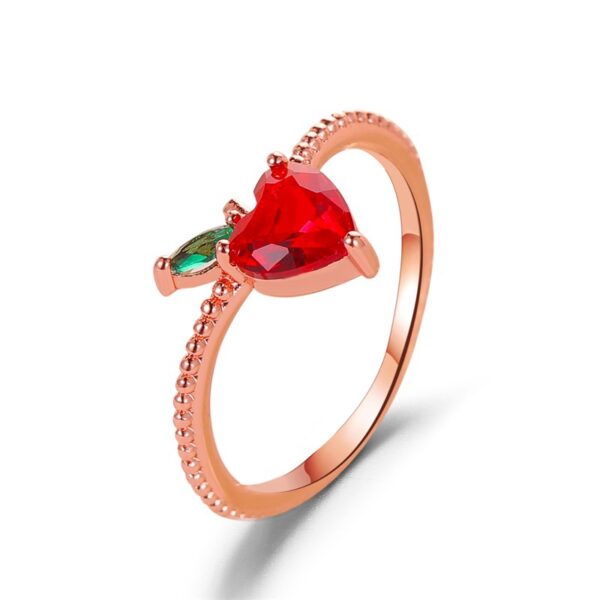 Rose Gold Apple Ring