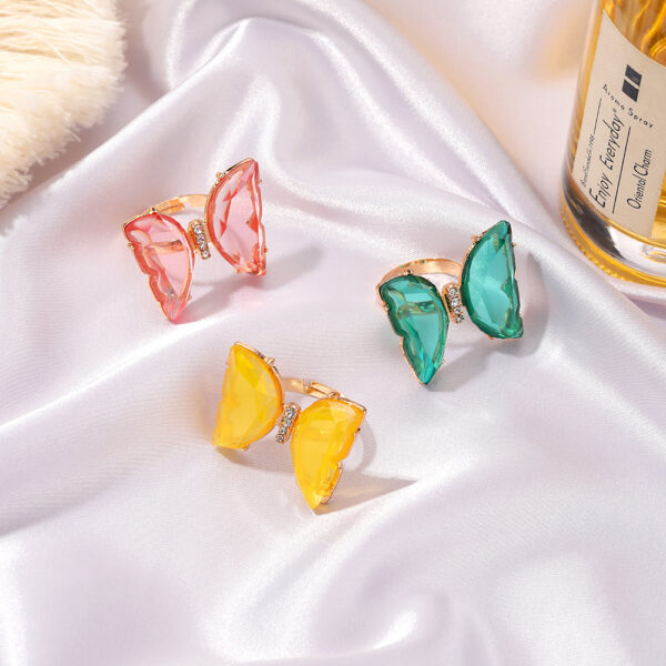 Yellow Butterfly Ring