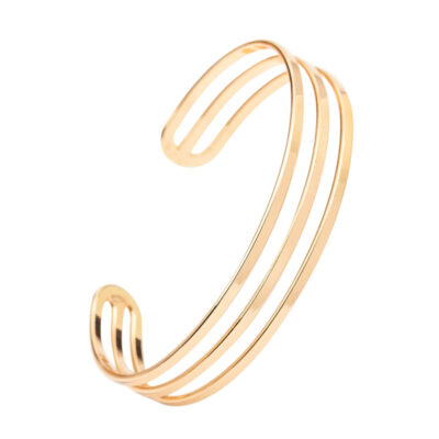 Golden Three Layer Simple Bracelets