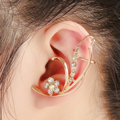 Golden Diamond Ear Cuffs 1pc