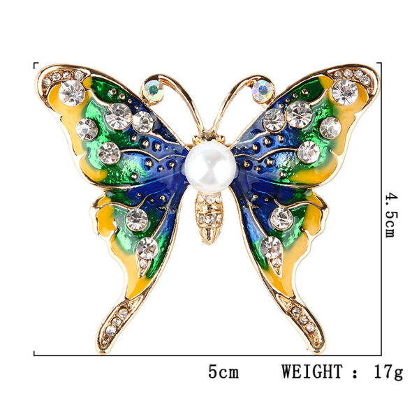 Multi Colour Butterfly Brooch