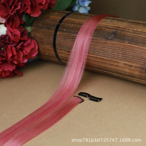 Pink & Yellow Mix Colour Hair Extension
