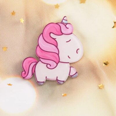 Soft Cute Unicorn Brooch