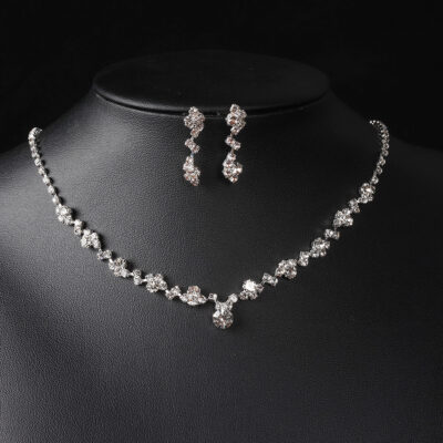 Elegant Flash Diamond Necklace Set