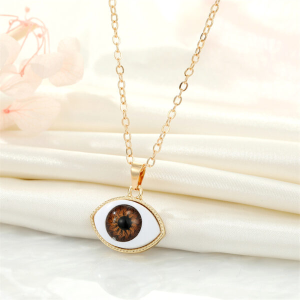Brown Evil Eye Necklace