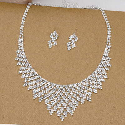 Crystal Bridal Necklace Set