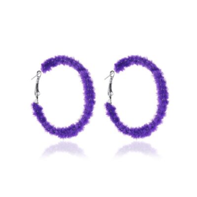 Purple Furr Hoops