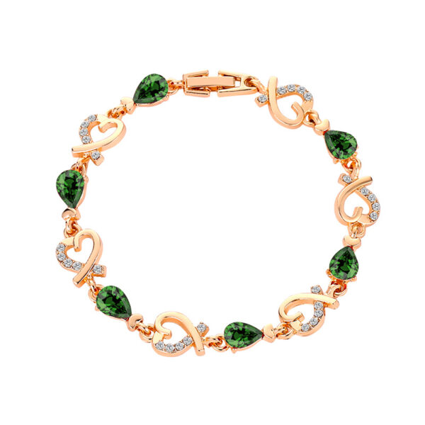 Green Diamond Golden Bracelets