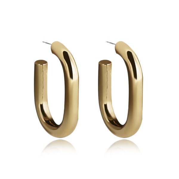 Golden U-Shaped Earrings