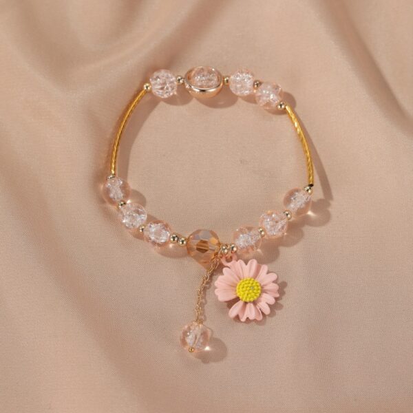 Pink Colour Daisy Flower Bracelets