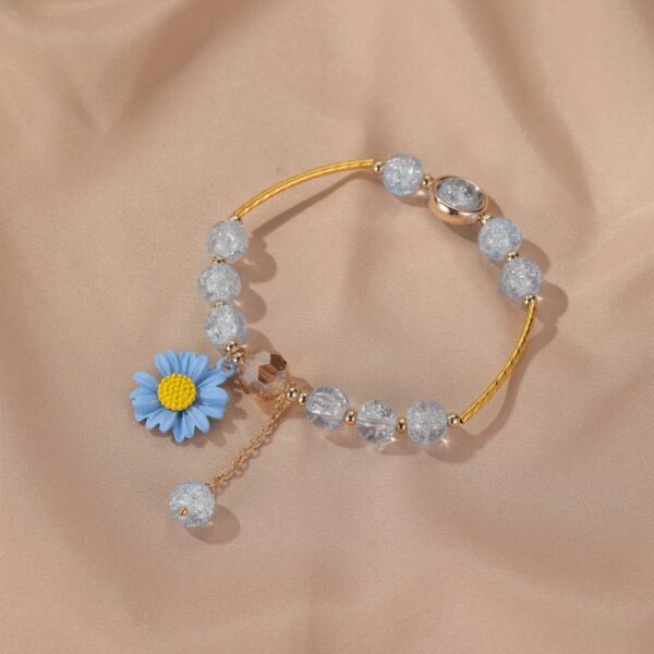 Sky Blue Daisy Flower Bracelets