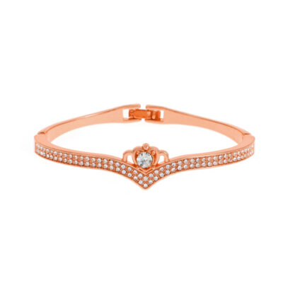 Rose Gold Mini Crown Diamond Bracelets