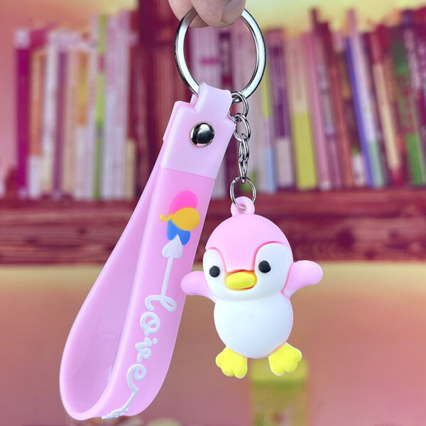 Penguin – Pink Keychain