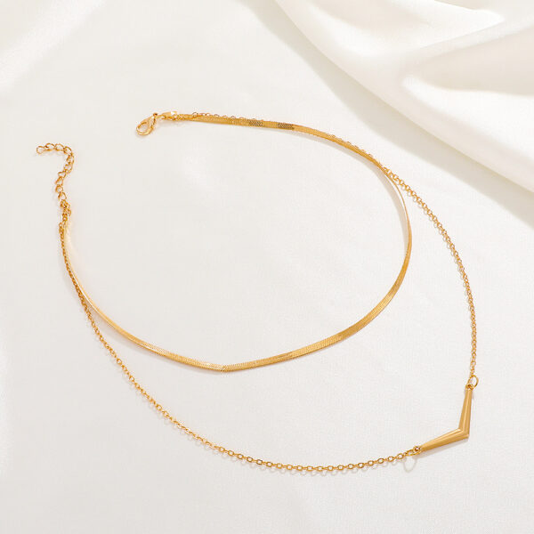 Two Layer Necklace Golden