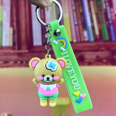 Green Bear Keychain