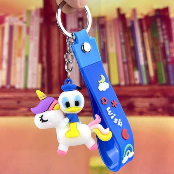 Unicorn – Blue Donald Duck Blue Keychain