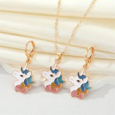 Unicorn  Necklace Set