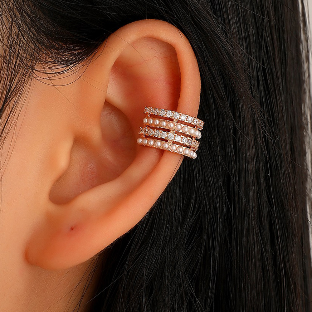 Fashion Fairy Ear Cuff Earring for Women Simple Hollow Cat Ears Outline Elf  Ear Clip Creative Single No Piercing Earrings Party