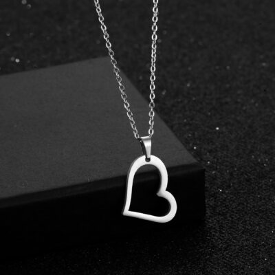 Stainless Steel Heart Shape Necklace