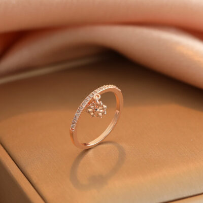 Mini Diamond Rose Gold Rings
