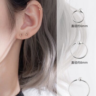 Silver Nose Ring/Earring 1 pc