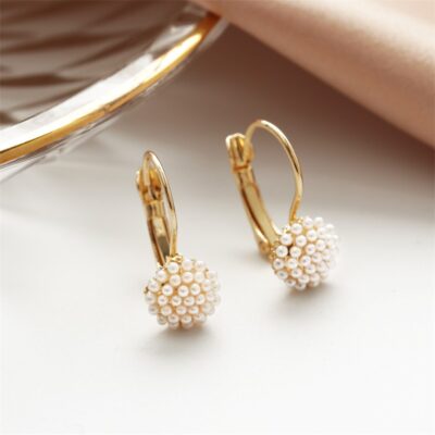 Cute Millet Pearl Earrings