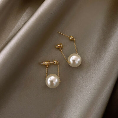 Korean Style Single Pearl Earrings