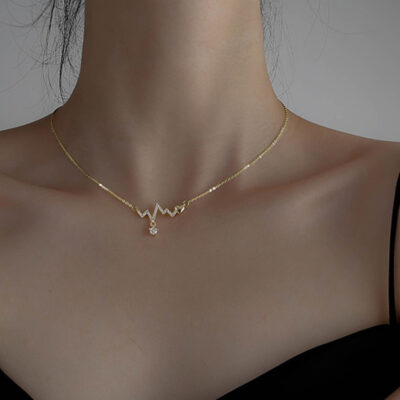 Diamond Heartbeat Necklace