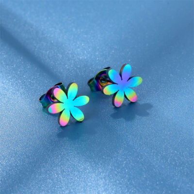 Colorful Flower Stud SS