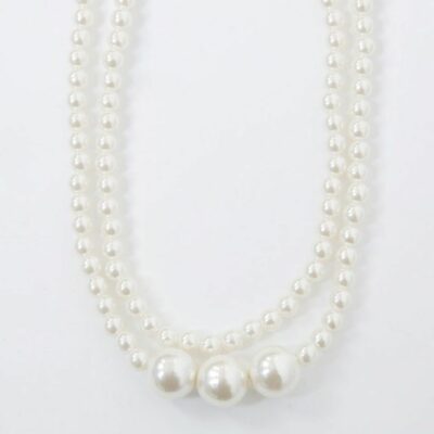double Layer Imitation Pearl Necklace