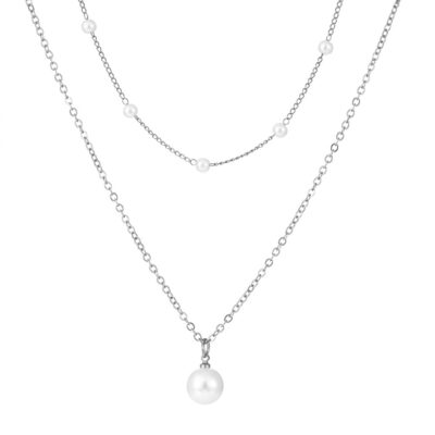 Double Layer Pearl Necklace