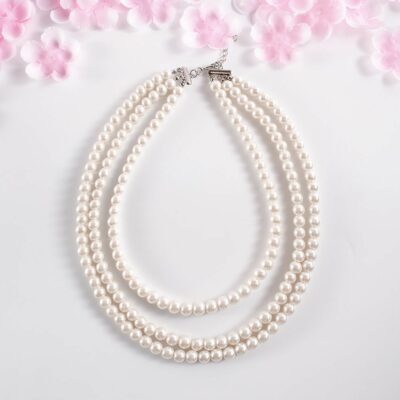3 Layer Pearl  Necklace