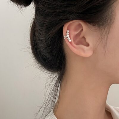 Without Piercing Pearl Ear cuff